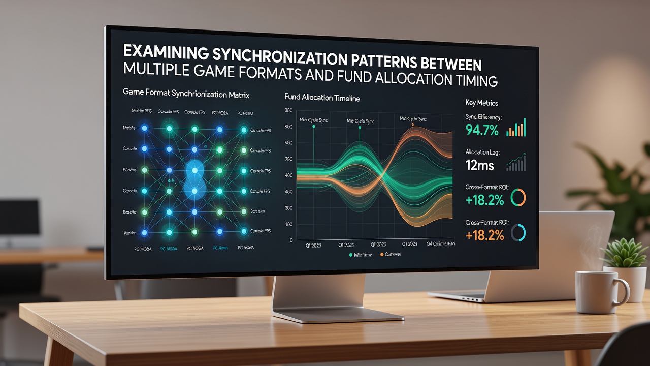 Timeline chart illustrating fund allocation timing between casino games and sports betting with synchronization peaks