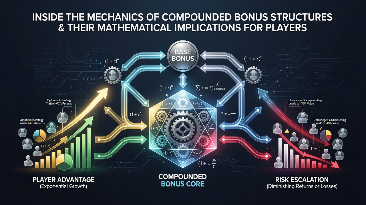 Diagram showing layered bonus structures and their accumulation over multiple deposits